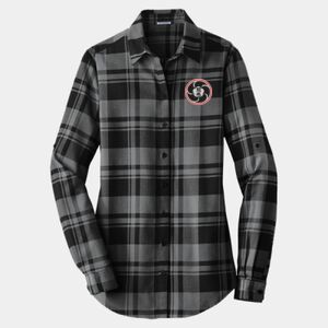 Ladies Plaid Flannel Tunic Thumbnail